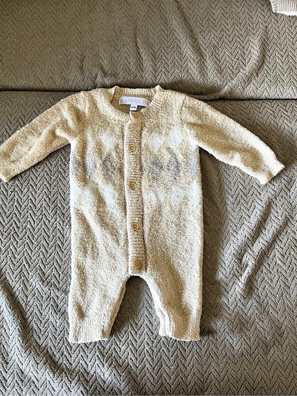 Rachel Zoe Baby Footie Cream 0/3M